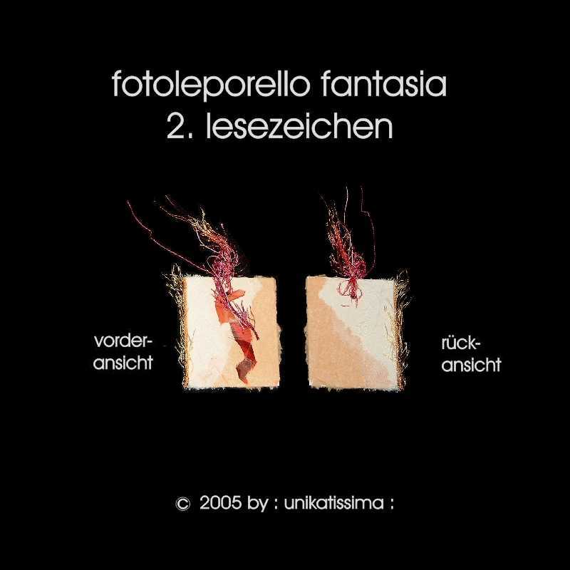 Fotoleporello Fantasia-zweites Lesezeichen