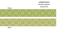 unikatissima Brioche Pattern Knitting Aventurine