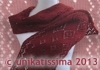 unikatissima's lace poinsettia - scarf