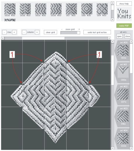 Make a YouKnits design with triangles